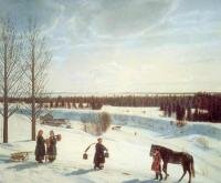 К.А. Коровин, "Зимний пейзаж", 1927 год