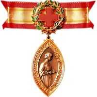 Медаль имени Флоренс Найтингейл, учрежденная Лигой Международного Красного Креста в 1912 г., высшая награда для сестер милосердия. Медаль присуждается в день рождения самой Флоренс Найтингейл - 12 мая, раз в два года.